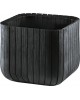 CURVER. Ghiveci imitatie lemn antracit CUBE PLANTER M